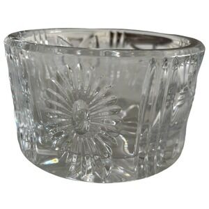 WATERFORD Crystal Champagne Wine Coaster Bowl Heart Bow Angel 2000 Millennium